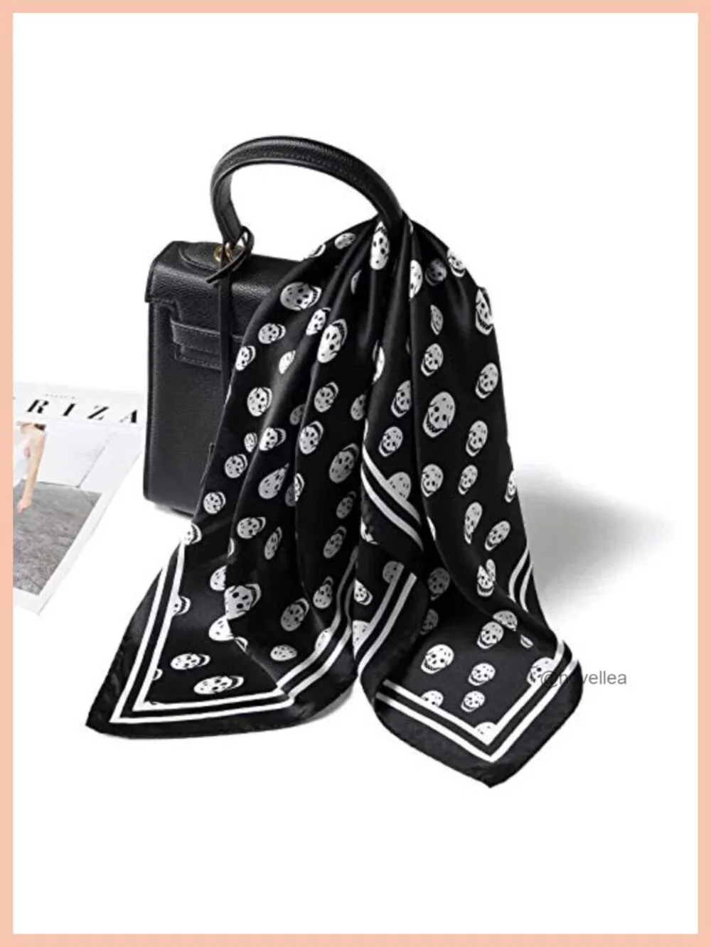 100% Mulberry Silk Square Neckerchief Scarf, Gift Packed